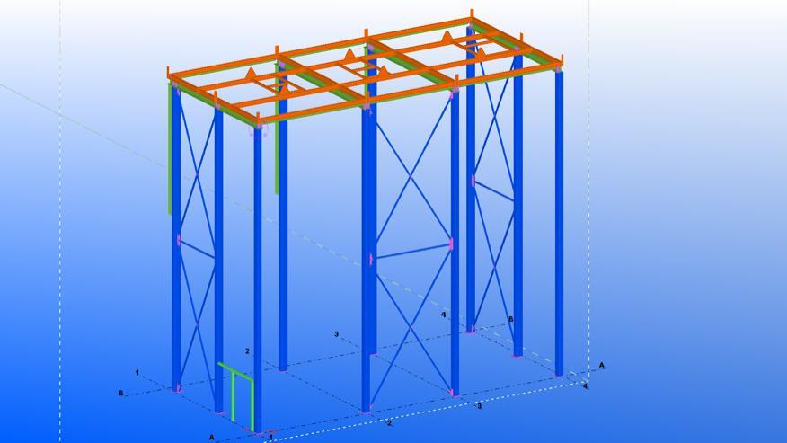 Production of roof trusses and truss bridge, Norway