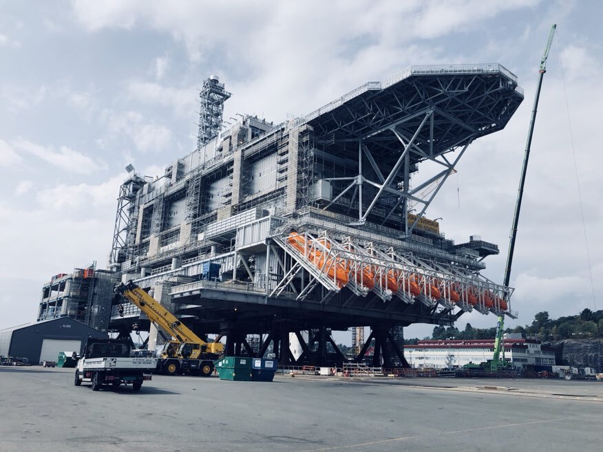 Fire boxes assembly on Johan Sverdrup UQL, Norway