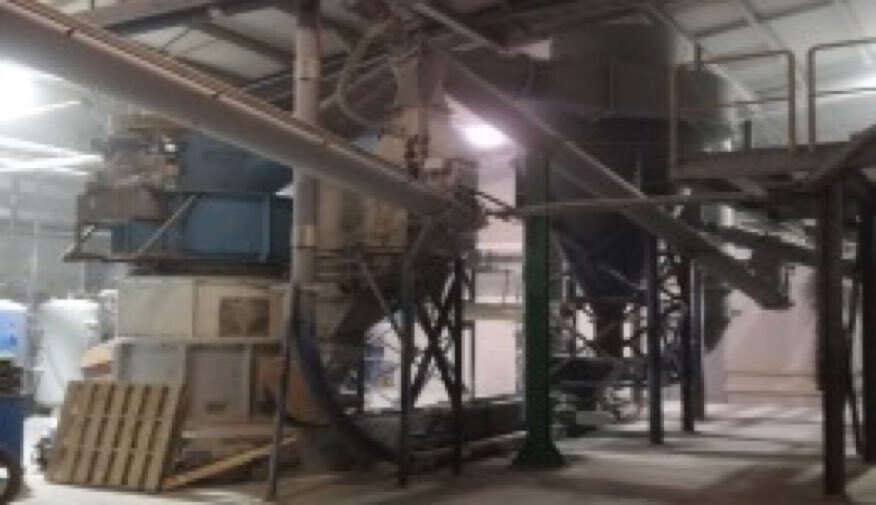 Welding works in a mineral factory near Bildudalur, Iceland