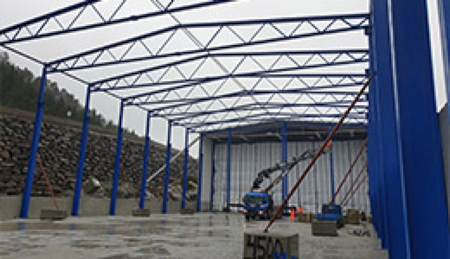 A steel hall, Floro, Norway