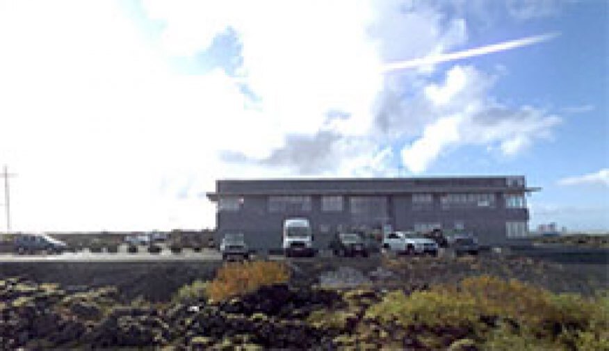 Inventory personnel in agreggate mine, Iceland