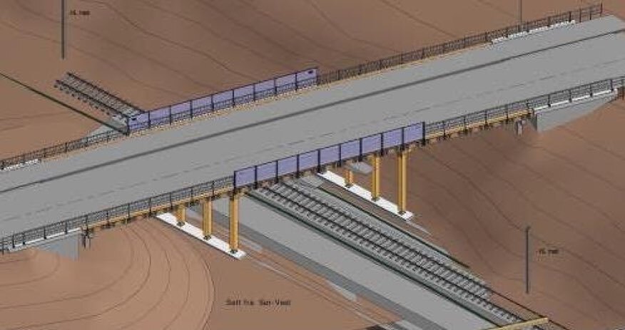 Storhovearmen steel bridge construction, Norway