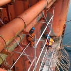 Scaffolds at Bidford Dolphin Drilling Rig