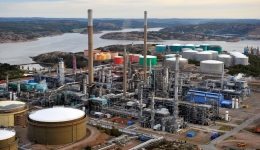 Refinery Lysekil Preem in Sweden