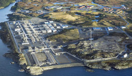 Gas processing plant in Norway (Strue Kollsnes)